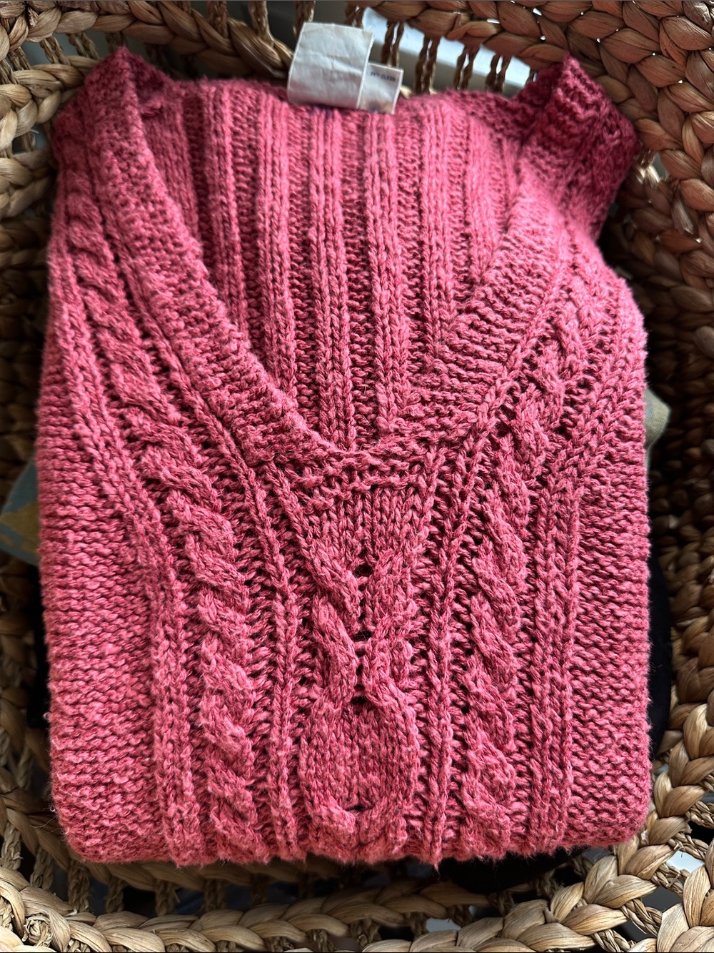 ✨Irish Linen/cotton blend Cable-Knit V-Neck Sweater Vest